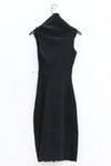 marc le bihan turtleneck dress 21961 E23 black
